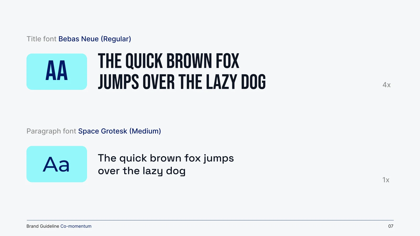 Co-Momentum brand guideline, page 7