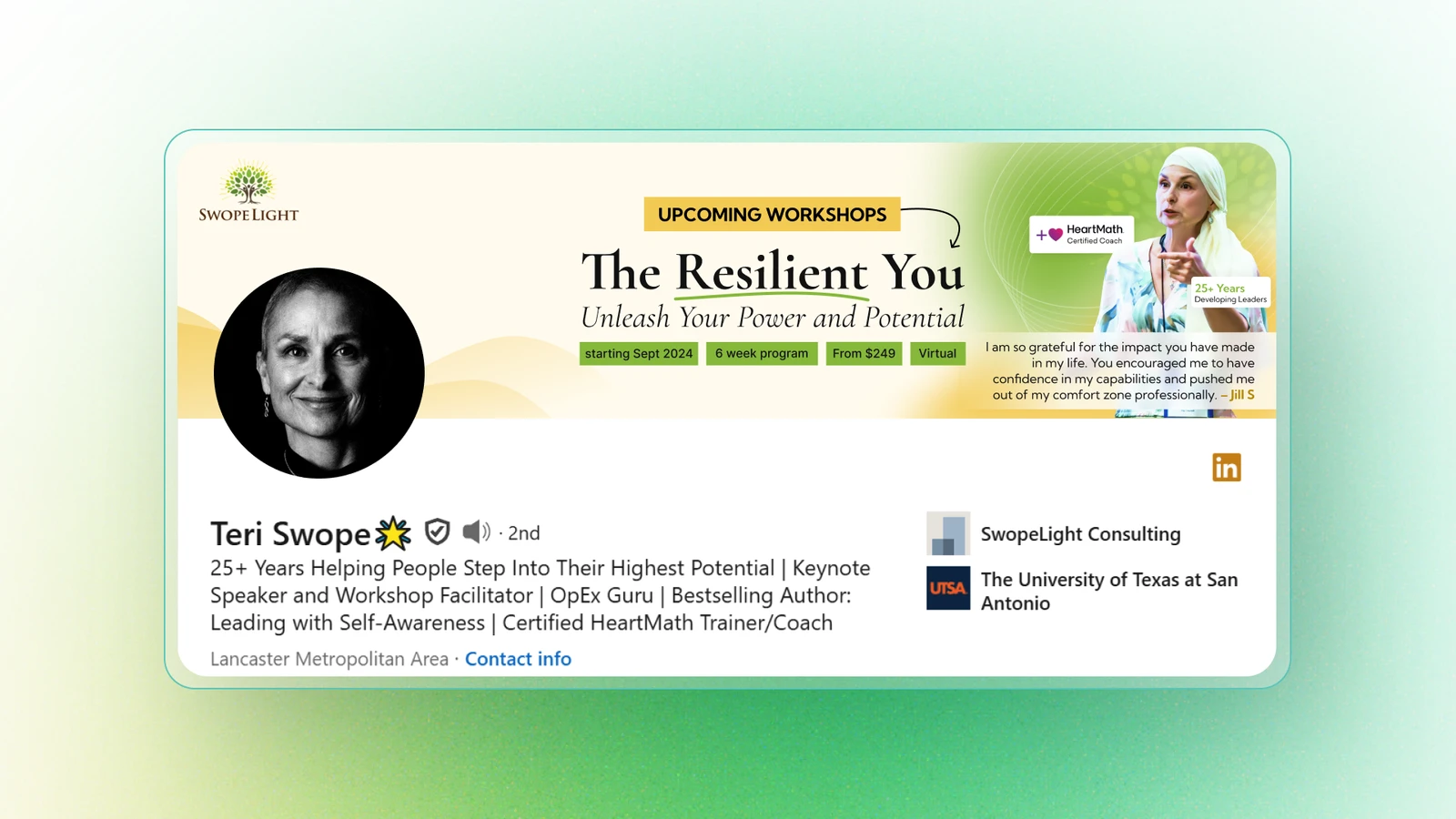 Swopelight project for Teri Swope by DesignMingle
