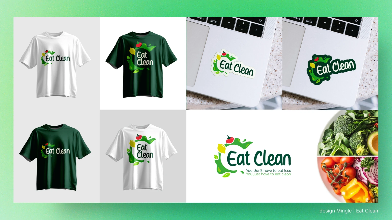 Logo & brand identity for Eat Clean