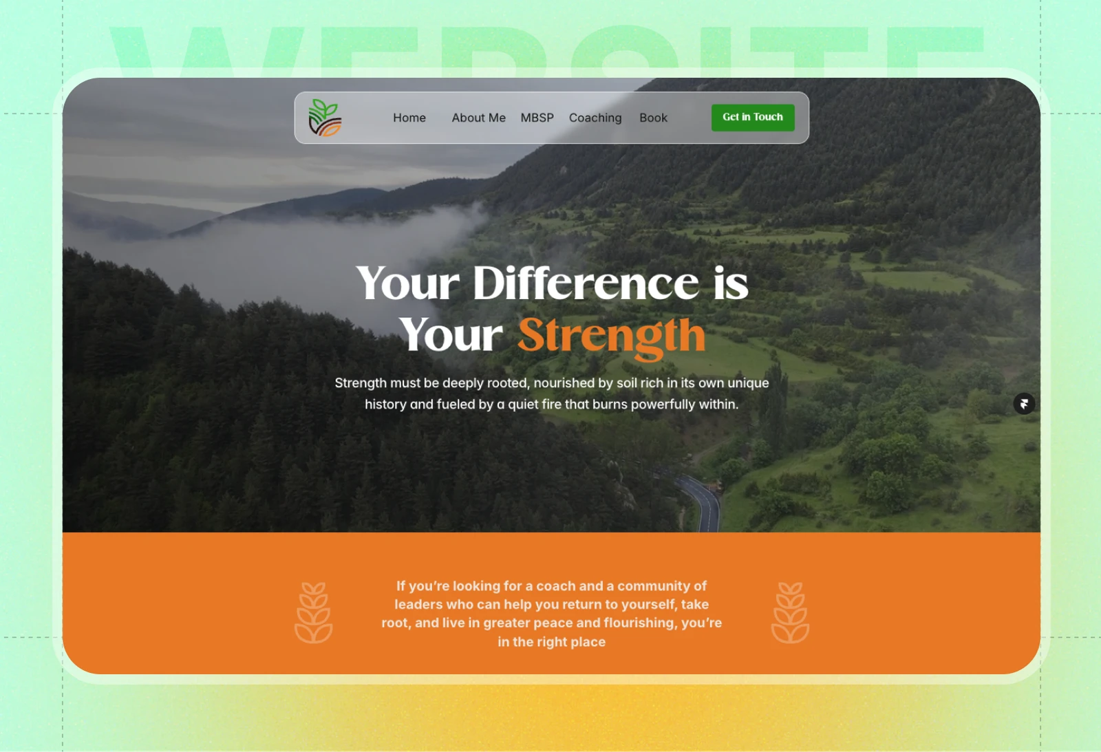 Wainwright Yu's coaching website, designed by DesignMingle