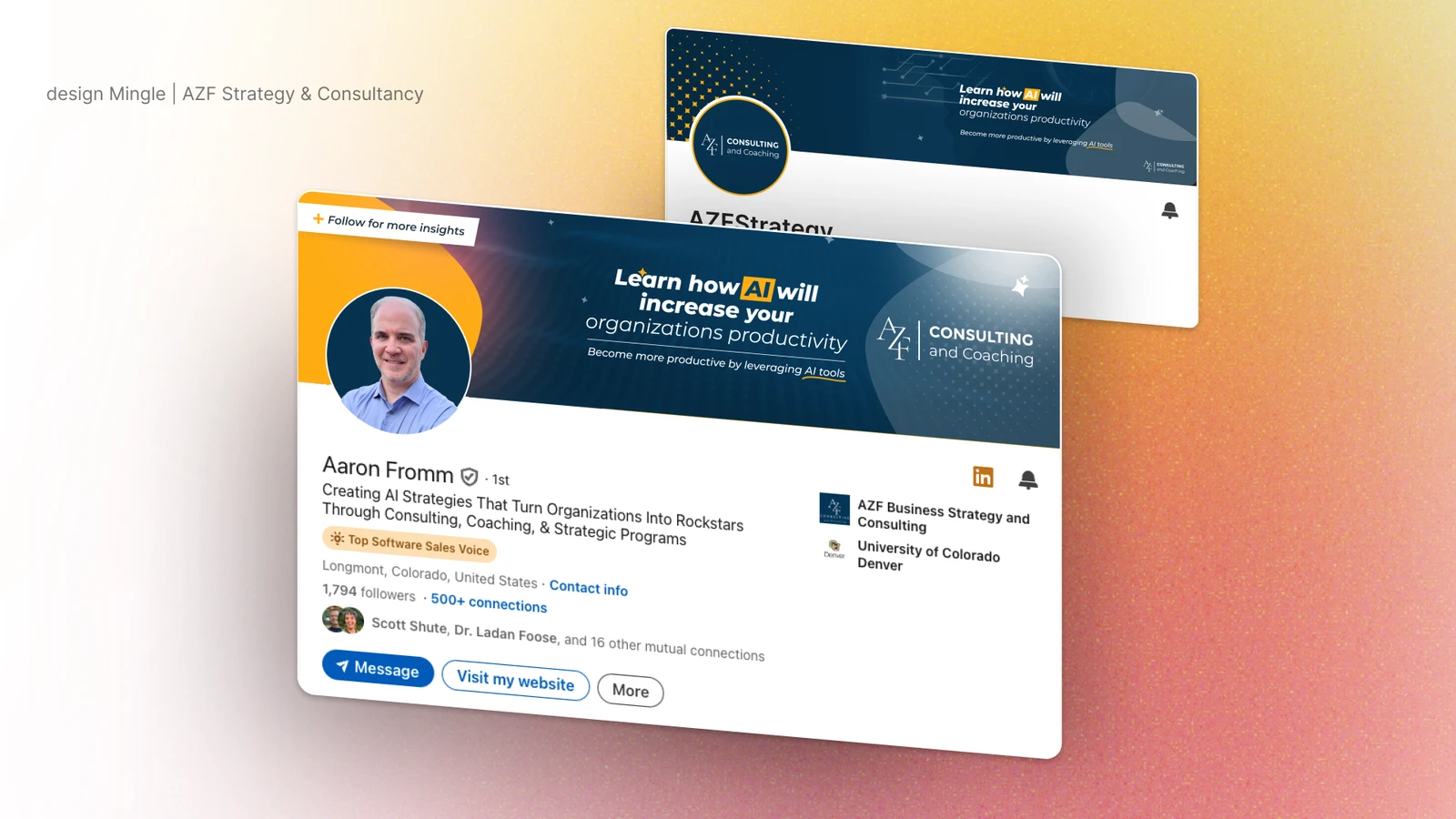 AZF Consultancy project for Aaron Fromm by DesignMingle