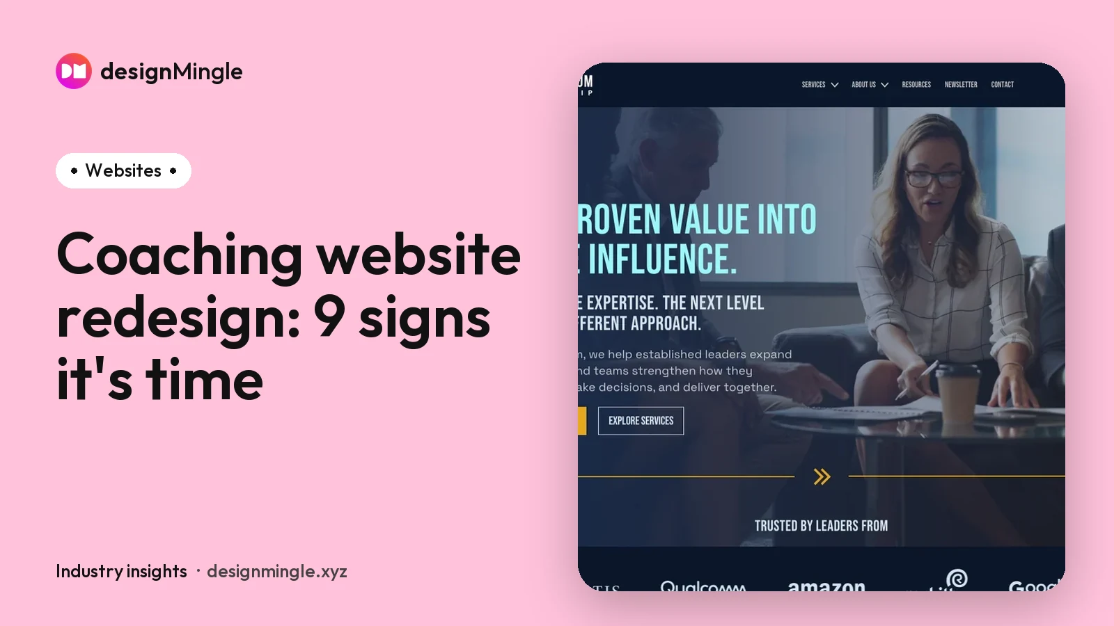 Coaching website redesign: 9 signs it's time (and what to fix first)
