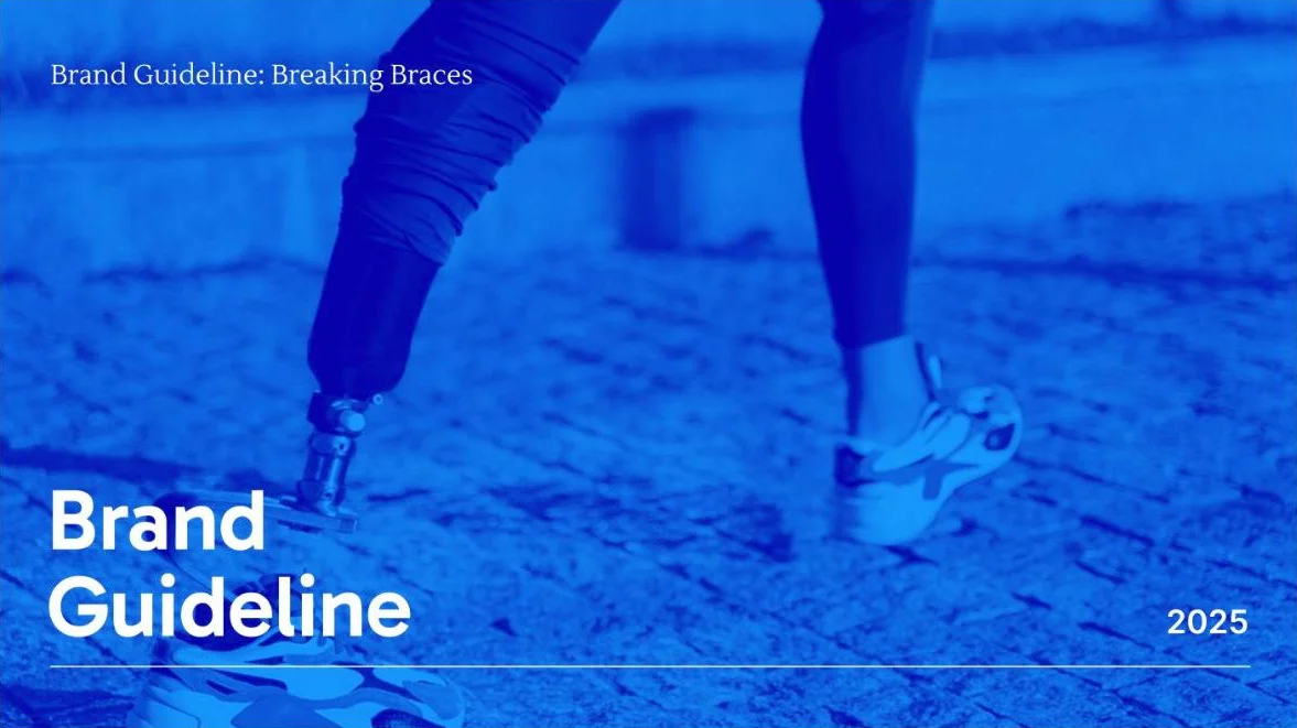 Breaking Braces brand guide, slide 1
