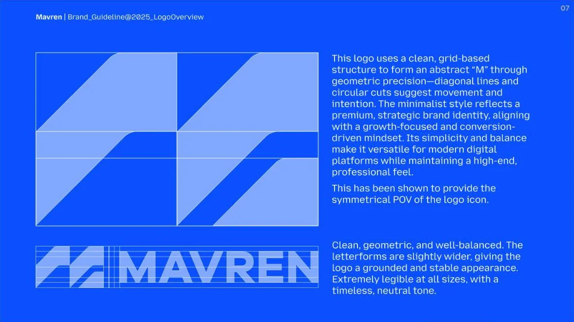 Mavren brand guide, slide 2