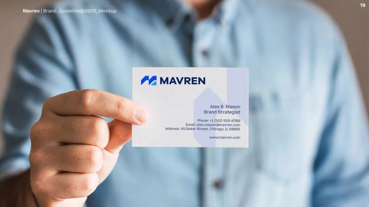 Mavren brand guide, slide 4