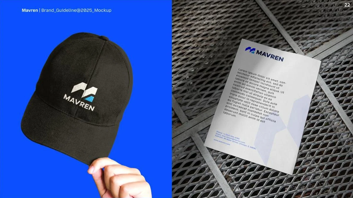 Mavren brand guide, slide 5