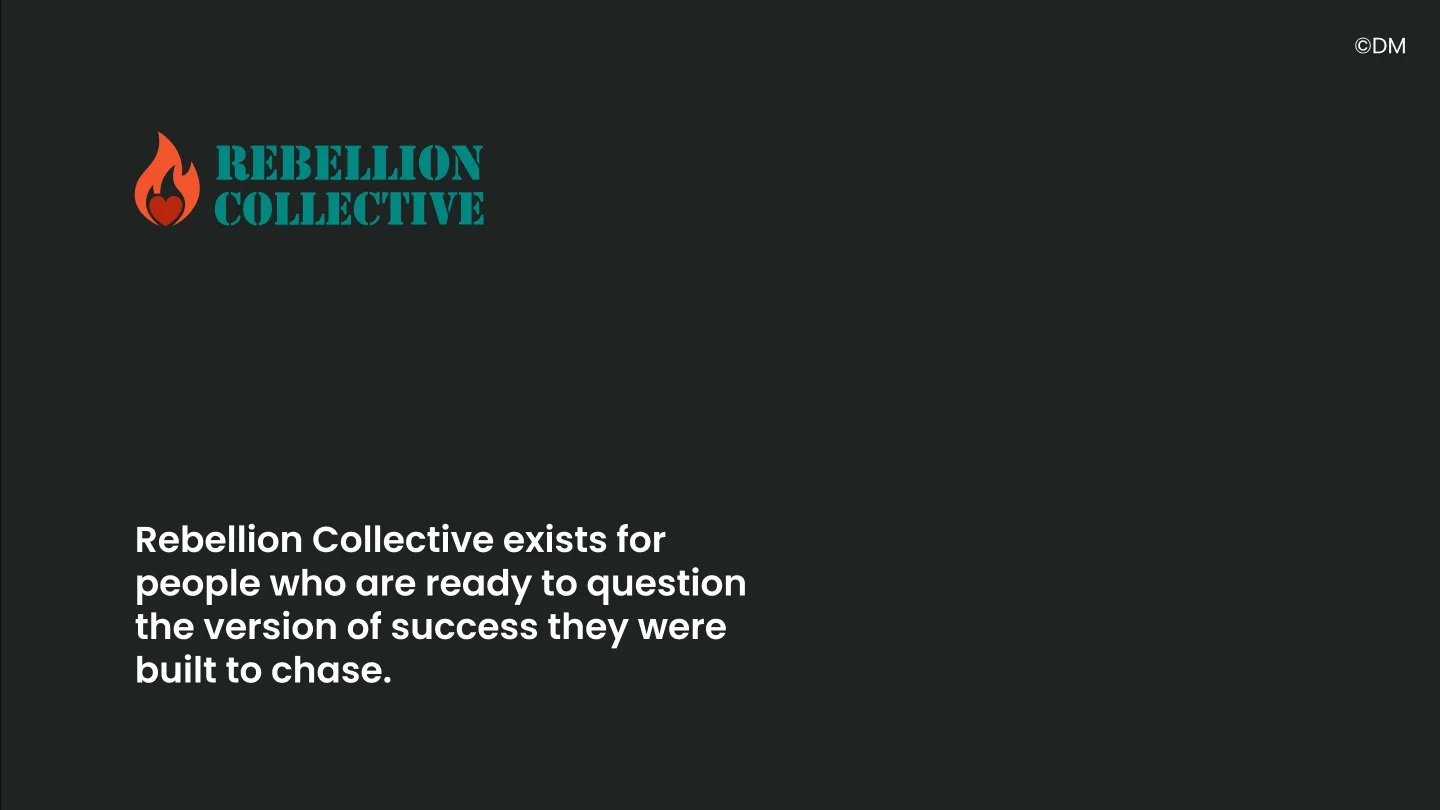 Rebellion Collective brand guide, slide 2