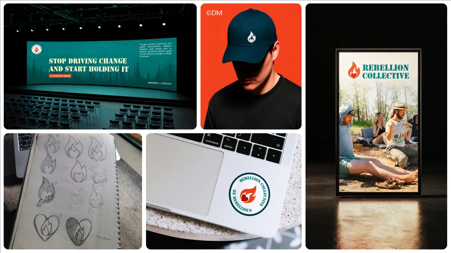 Rebellion Collective brand guide, slide 3