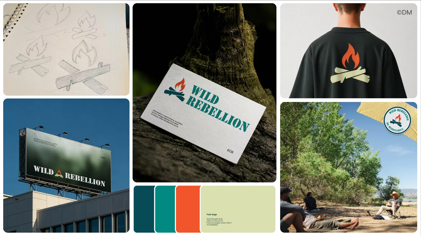 Rebellion Collective brand guide, slide 8