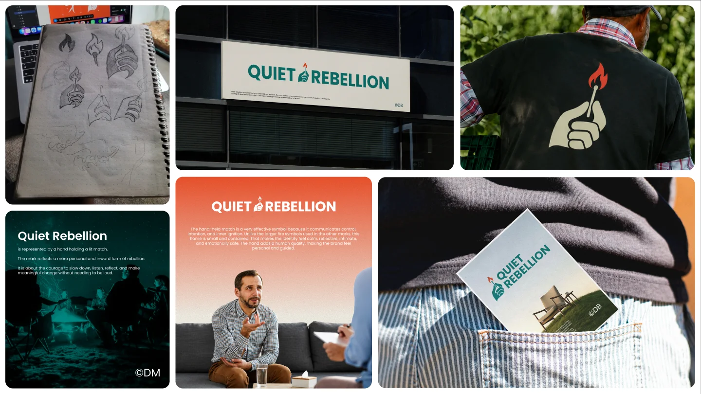 Rebellion Collective brand guide, slide 11
