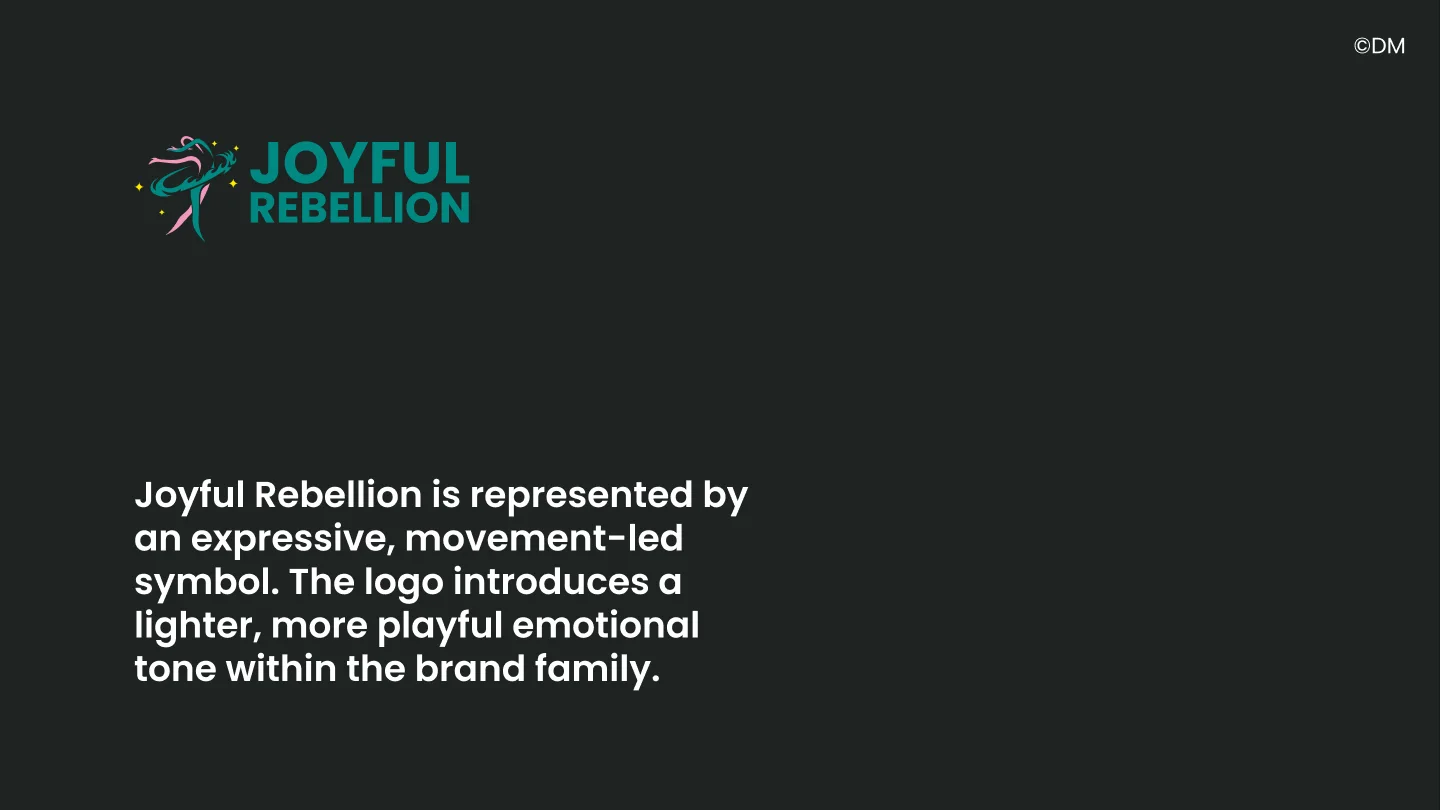 Rebellion Collective brand guide, slide 13