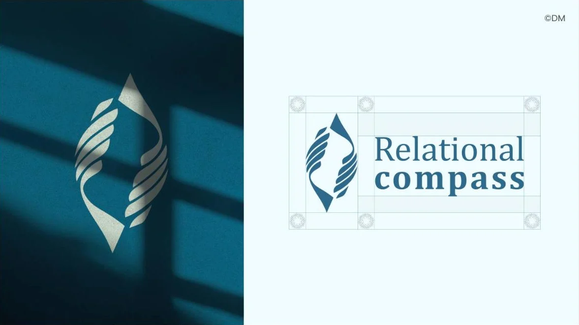 Relational Compass brand guide, slide 1
